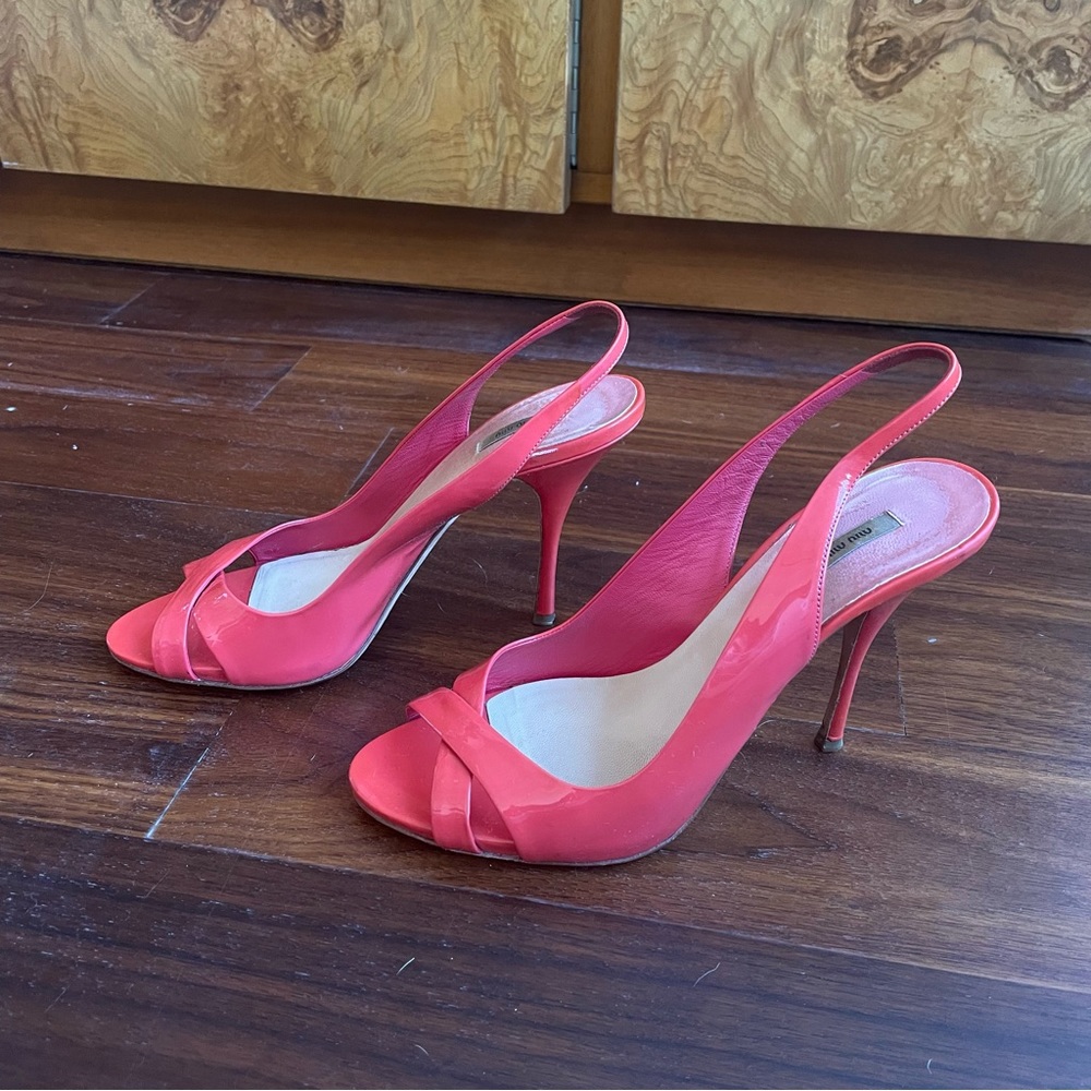 Miu Miu Coral Heel Sandals
